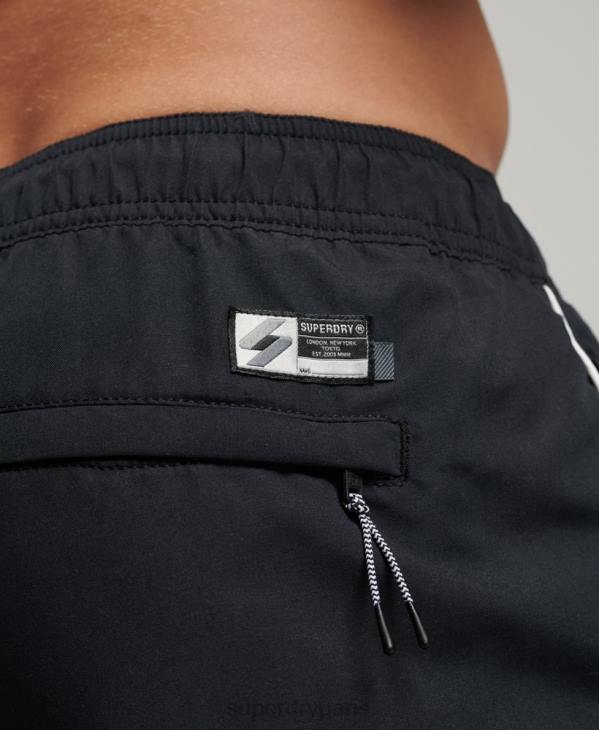 Superdry Hommes short de bain tri series D64Z420 vêtements noir