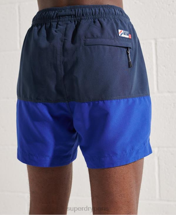 Superdry Hommes short de bain tri series D64Z432 vêtements bleu