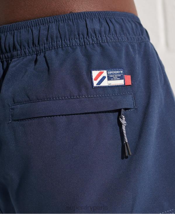 Superdry Hommes short de bain tri series D64Z432 vêtements bleu