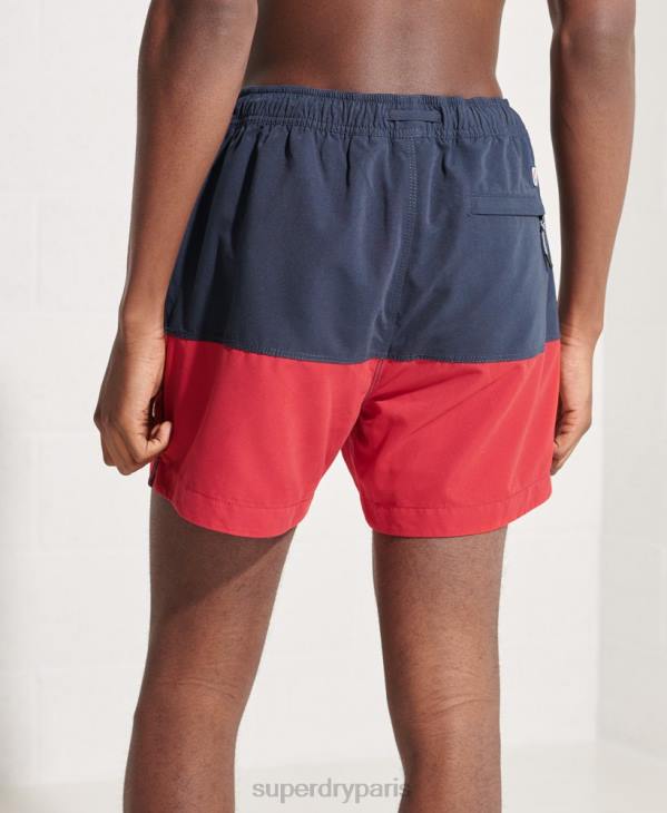 Superdry Hommes short de bain tri series D64Z434 vêtements marine