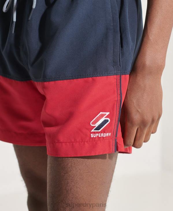 Superdry Hommes short de bain tri series D64Z434 vêtements marine