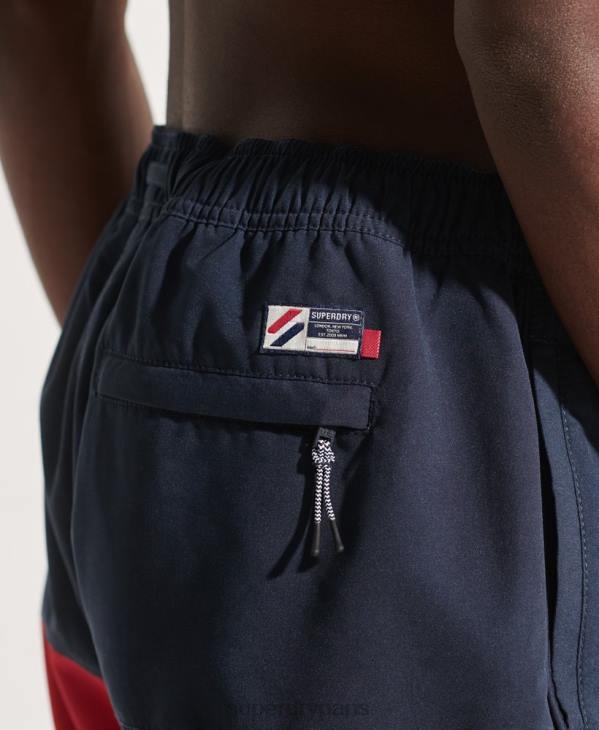 Superdry Hommes short de bain tri series D64Z434 vêtements marine