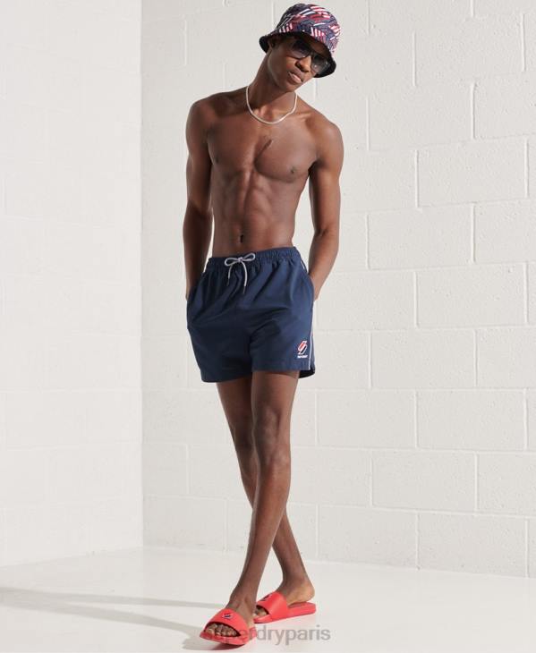 Superdry Hommes short de bain tri series D64Z439 vêtements marine