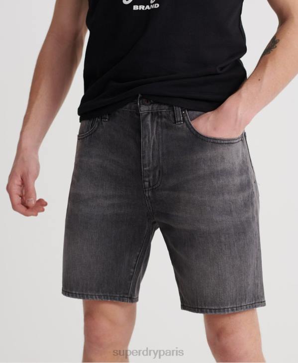 Superdry Hommes 05 short fuselé conor D64Z370 vêtements noir