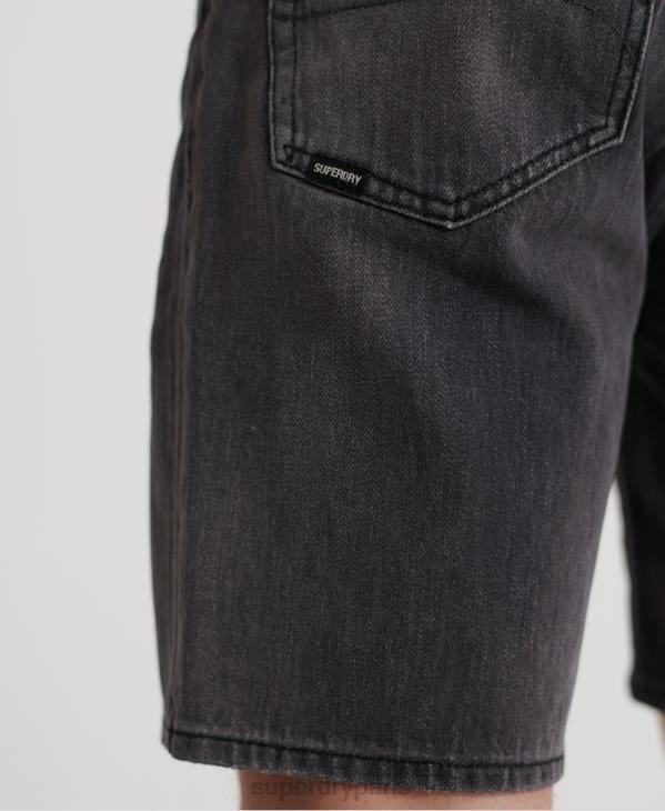 Superdry Hommes 05 short fuselé conor D64Z370 vêtements noir
