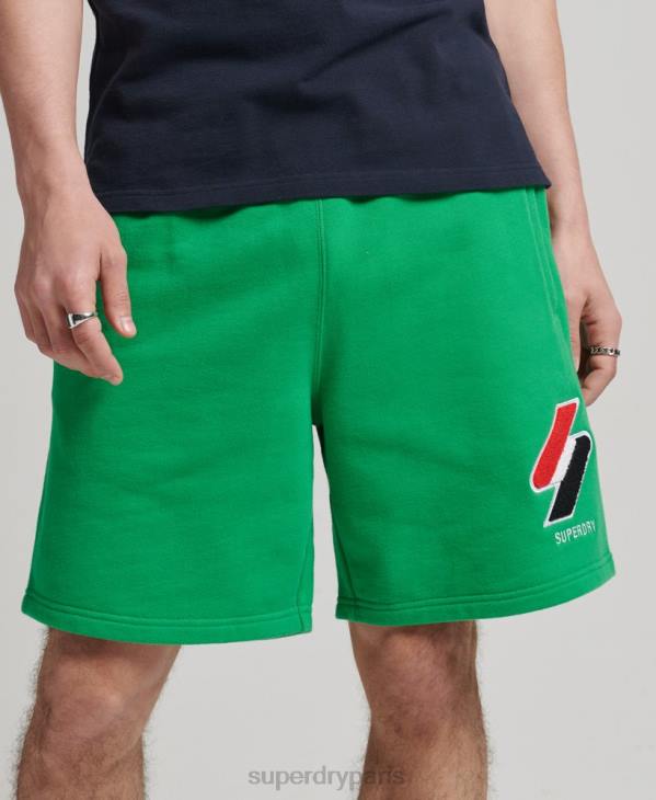 Superdry Hommes code short de survêtement classique D64Z340 vêtements vert