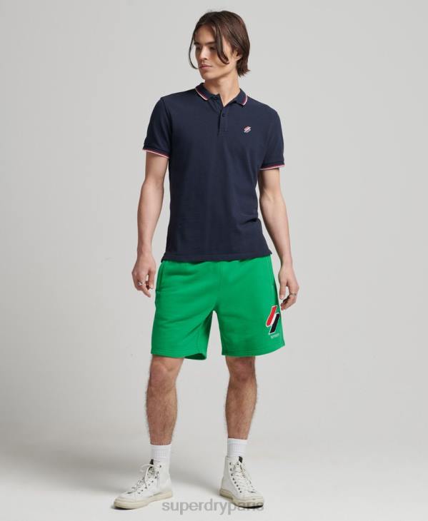 Superdry Hommes code short de survêtement classique D64Z340 vêtements vert