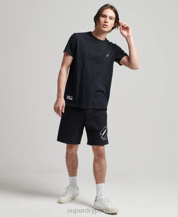 Superdry Hommes code short de survêtement classique D64Z372 vêtements noir