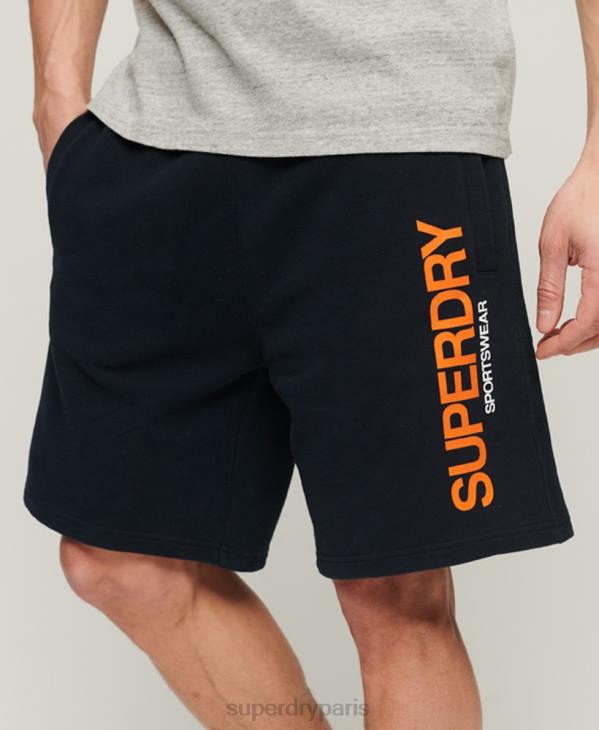 Superdry Hommes short ample sportswear D64Z296 vêtements marine