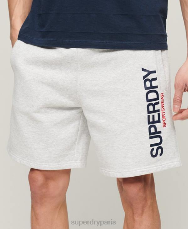 Superdry Hommes short ample sportswear D64Z321 vêtements gris