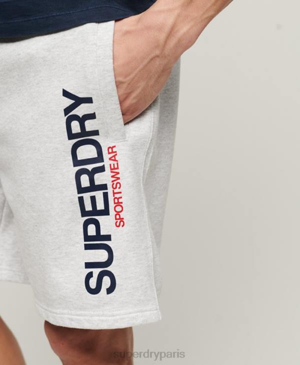Superdry Hommes short ample sportswear D64Z321 vêtements gris
