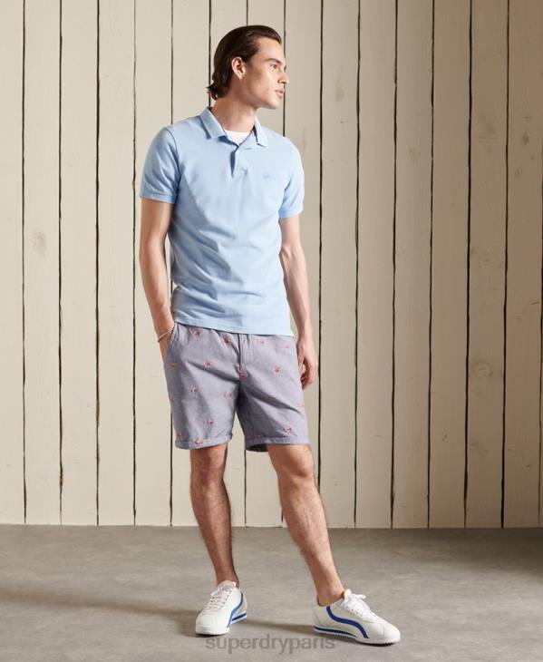 Superdry Hommes short brodé sur l'ensemble sunscorched D64Z368 vêtements marine
