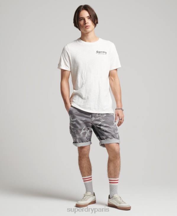 Superdry Hommes short cargo de base D64Z334 vêtements gris clair