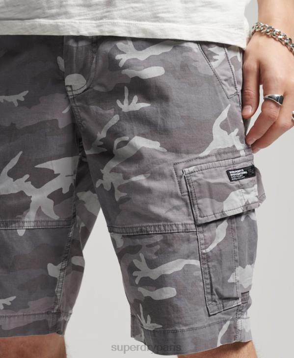 Superdry Hommes short cargo de base D64Z334 vêtements gris clair