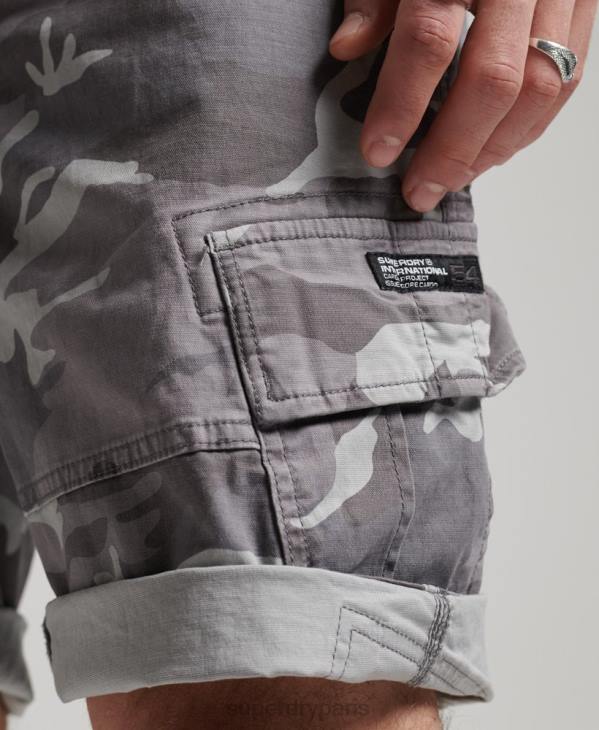 Superdry Hommes short cargo de base D64Z334 vêtements gris clair