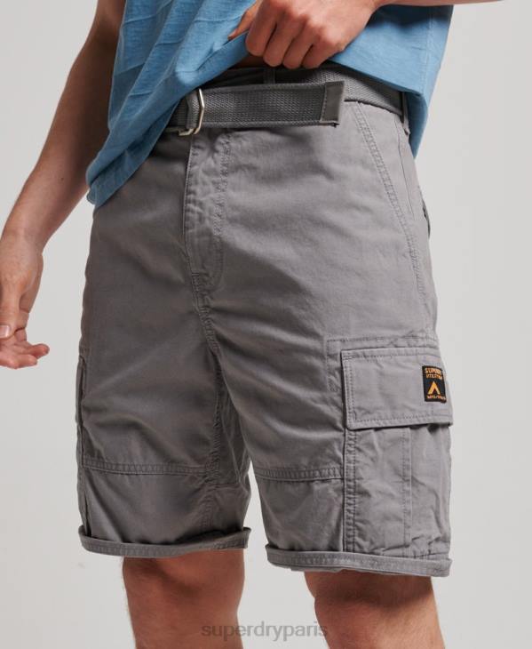 Superdry Hommes short cargo en coton bio D64Z256 vêtements gris