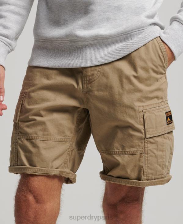 Superdry Hommes short cargo en coton bio D64Z260 vêtements beige
