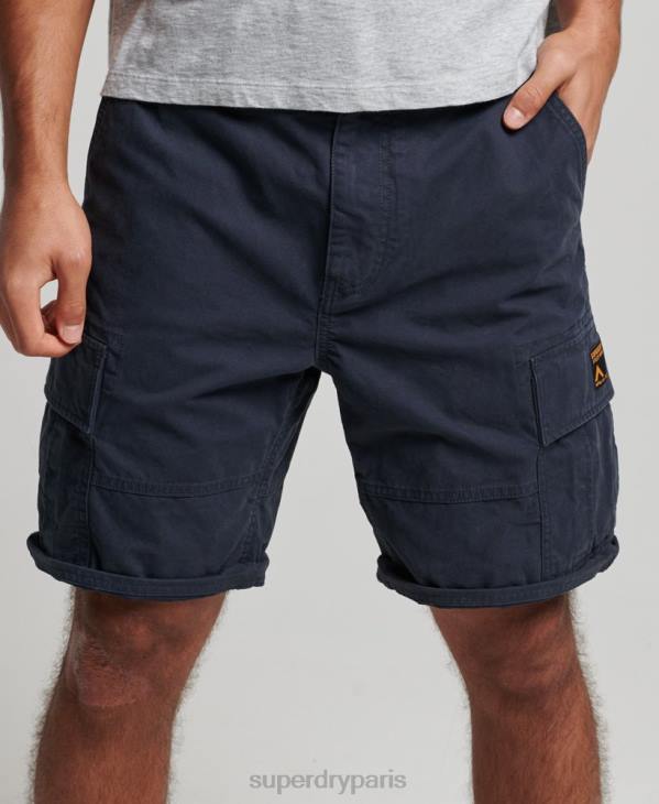Superdry Hommes short cargo en coton bio D64Z262 vêtements marine