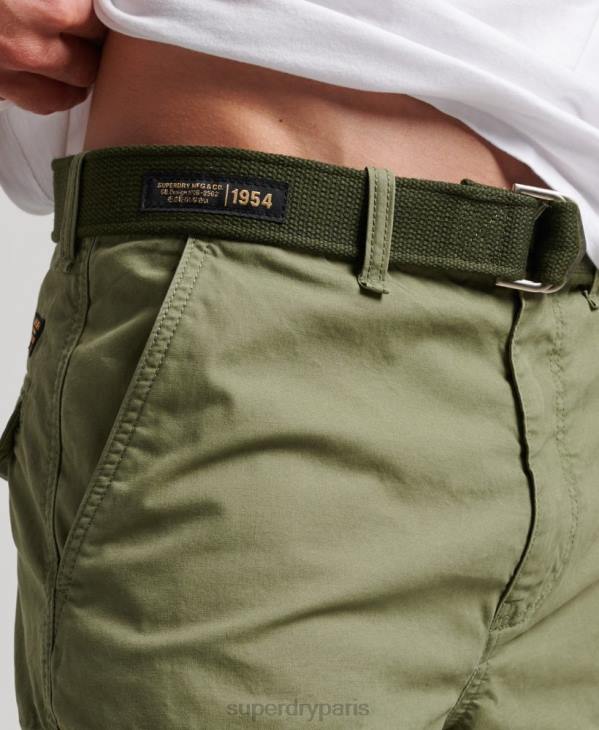 Superdry Hommes short cargo en coton bio D64Z263 vêtements kaki