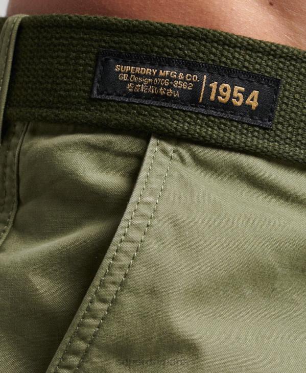 Superdry Hommes short cargo en coton bio D64Z263 vêtements kaki