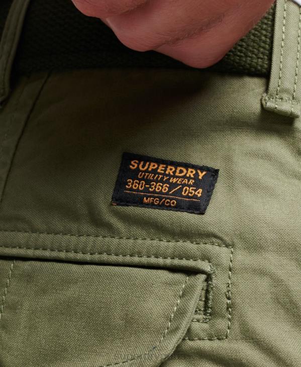 Superdry Hommes short cargo en coton bio D64Z263 vêtements kaki