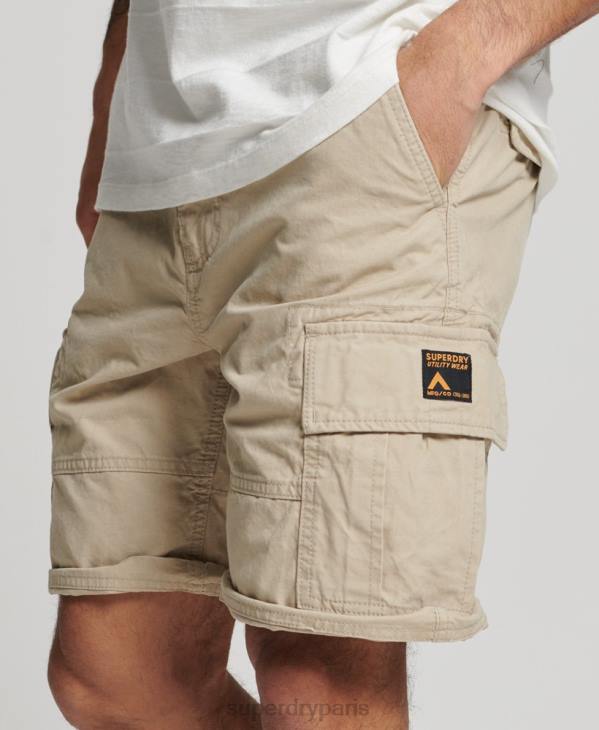 Superdry Hommes short cargo en coton bio D64Z269 vêtements brun