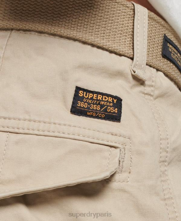 Superdry Hommes short cargo en coton bio D64Z269 vêtements brun