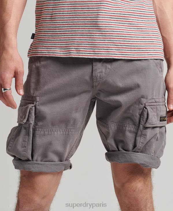 Superdry Hommes short cargo en coton bio vintage core cargo D64Z335 vêtements gris