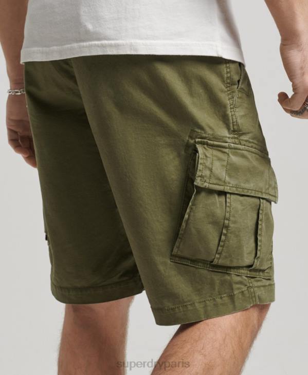 Superdry Hommes short cargo en coton biologique D64Z246 vêtements kaki