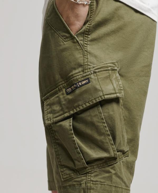 Superdry Hommes short cargo en coton biologique D64Z246 vêtements kaki
