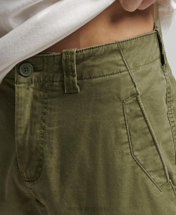 Superdry Hommes short cargo en coton biologique D64Z246 vêtements kaki