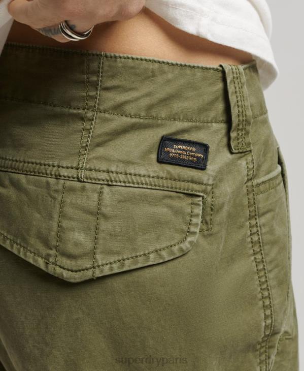 Superdry Hommes short cargo en coton biologique D64Z246 vêtements kaki