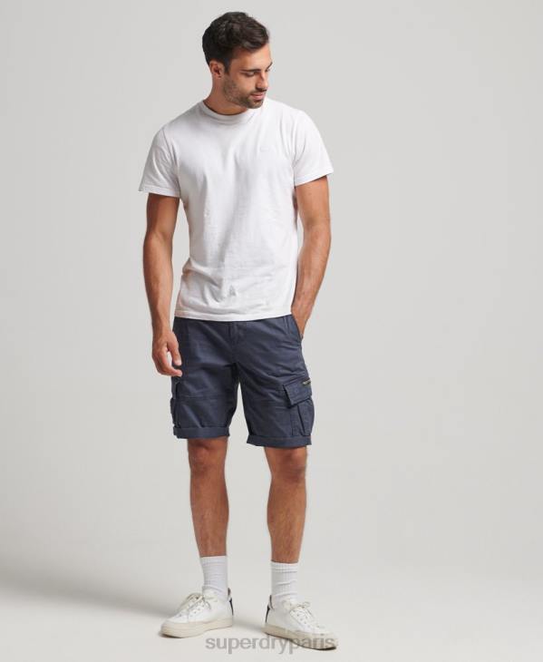 Superdry Hommes short cargo en coton biologique D64Z265 vêtements marine
