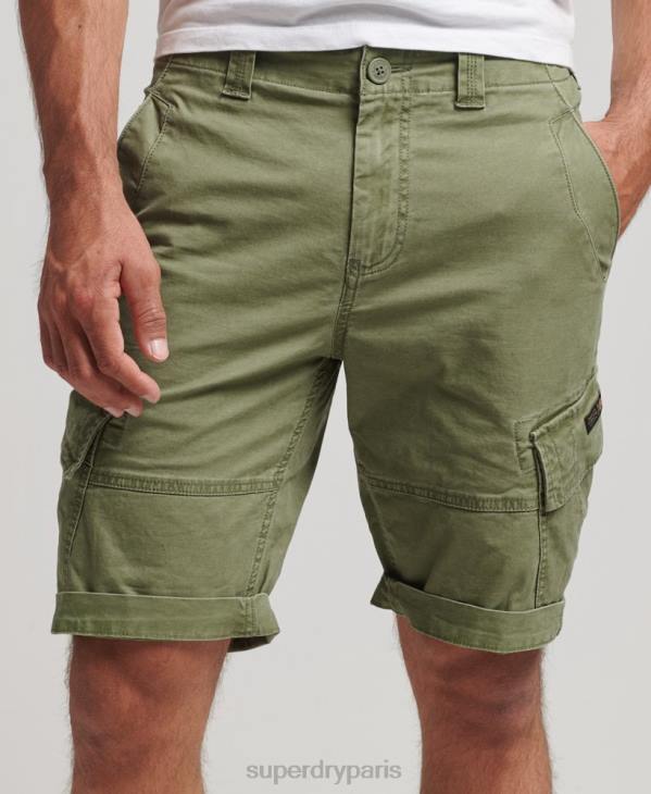 Superdry Hommes short cargo en coton biologique D64Z267 vêtements kaki
