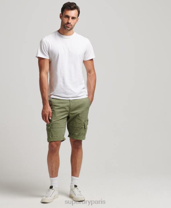 Superdry Hommes short cargo en coton biologique D64Z267 vêtements kaki