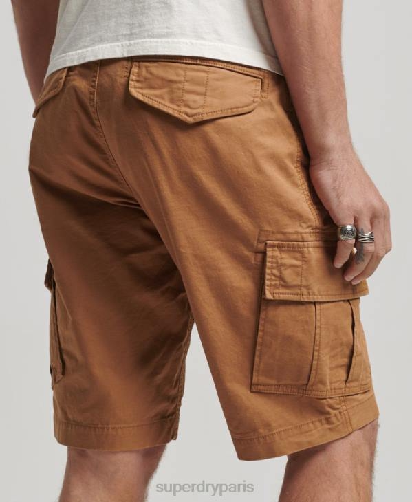 Superdry Hommes short cargo en coton biologique D64Z275 vêtements brun