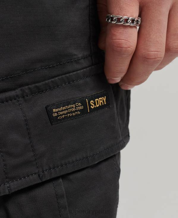 Superdry Hommes short cargo en coton biologique D64Z284 vêtements noir