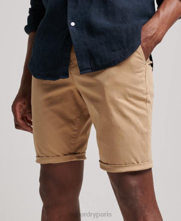 Superdry Hommes short chino core D64Z245 vêtements beige