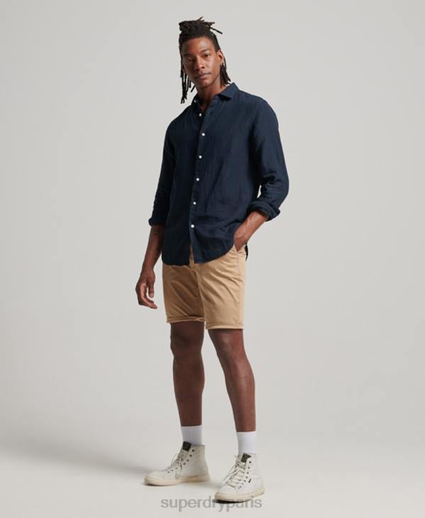 Superdry Hommes short chino core D64Z245 vêtements beige