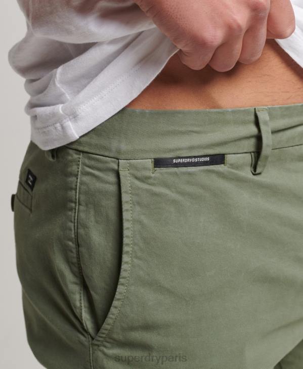 Superdry Hommes short chino core D64Z249 vêtements vert