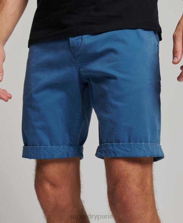 Superdry Hommes short chino core D64Z251 vêtements bleu clair