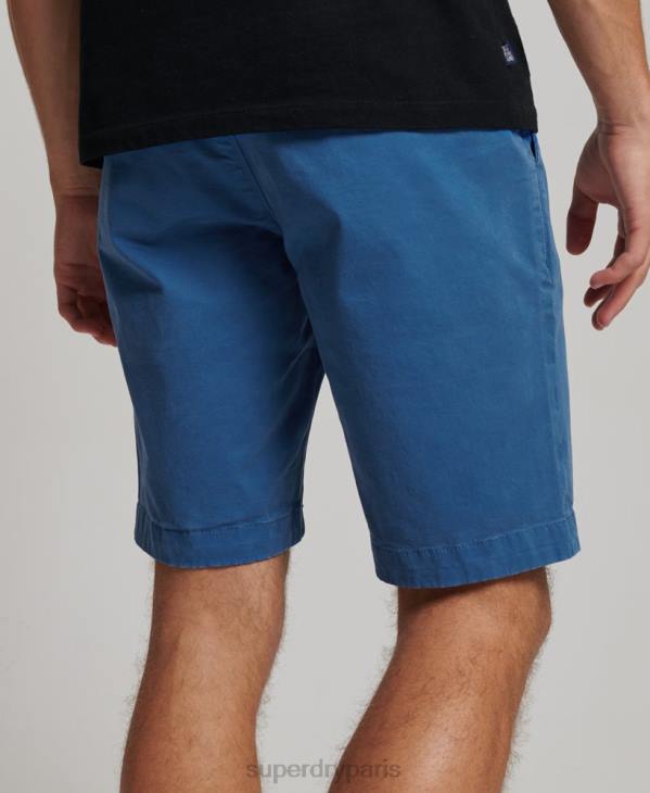 Superdry Hommes short chino core D64Z251 vêtements bleu clair
