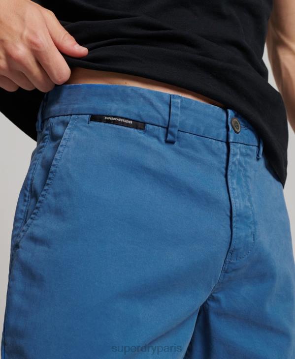 Superdry Hommes short chino core D64Z251 vêtements bleu clair