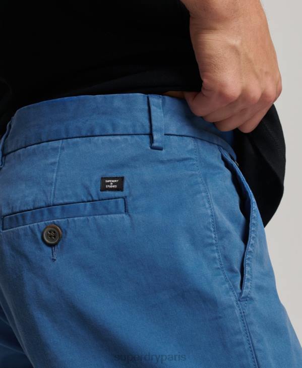 Superdry Hommes short chino core D64Z251 vêtements bleu clair