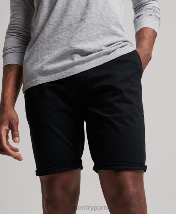 Superdry Hommes short chino core D64Z255 vêtements noir
