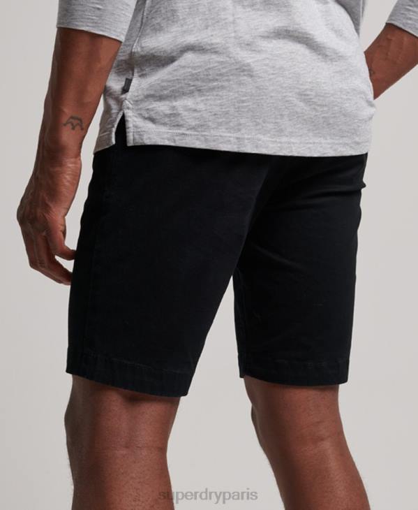 Superdry Hommes short chino core D64Z255 vêtements noir