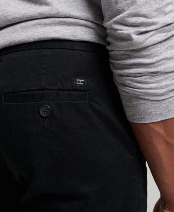 Superdry Hommes short chino core D64Z255 vêtements noir