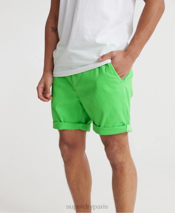Superdry Hommes short chino à effet soleil D64Z364 vêtements vert