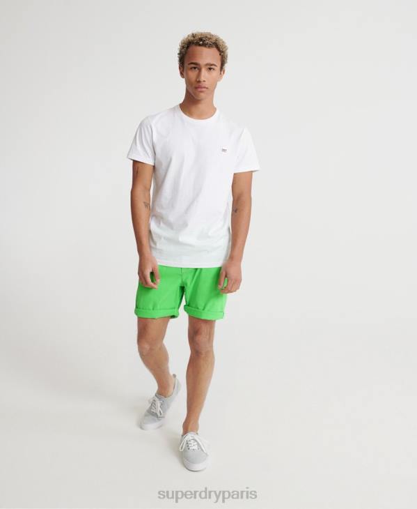 Superdry Hommes short chino à effet soleil D64Z364 vêtements vert