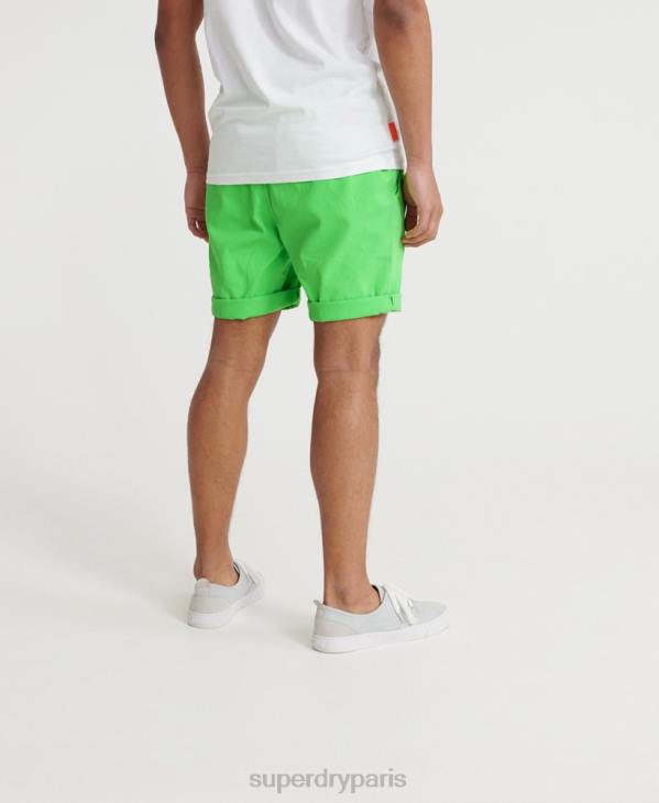 Superdry Hommes short chino à effet soleil D64Z364 vêtements vert